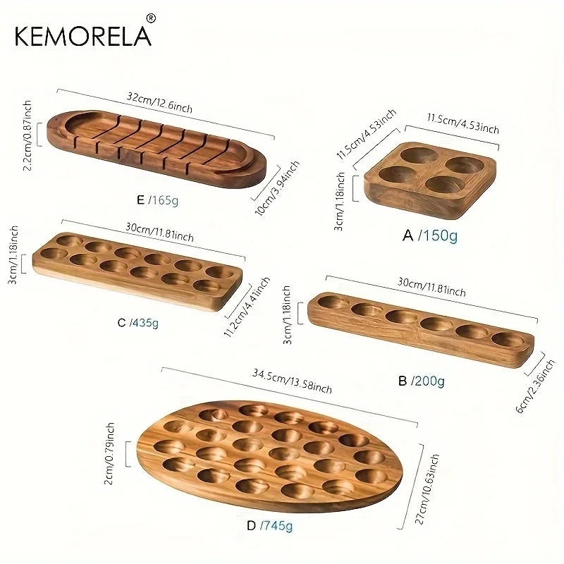KEMORELA Modern Wooden Egg Storage Box – Multi-Compartment Kitchen Organizer for Fresh Eggs