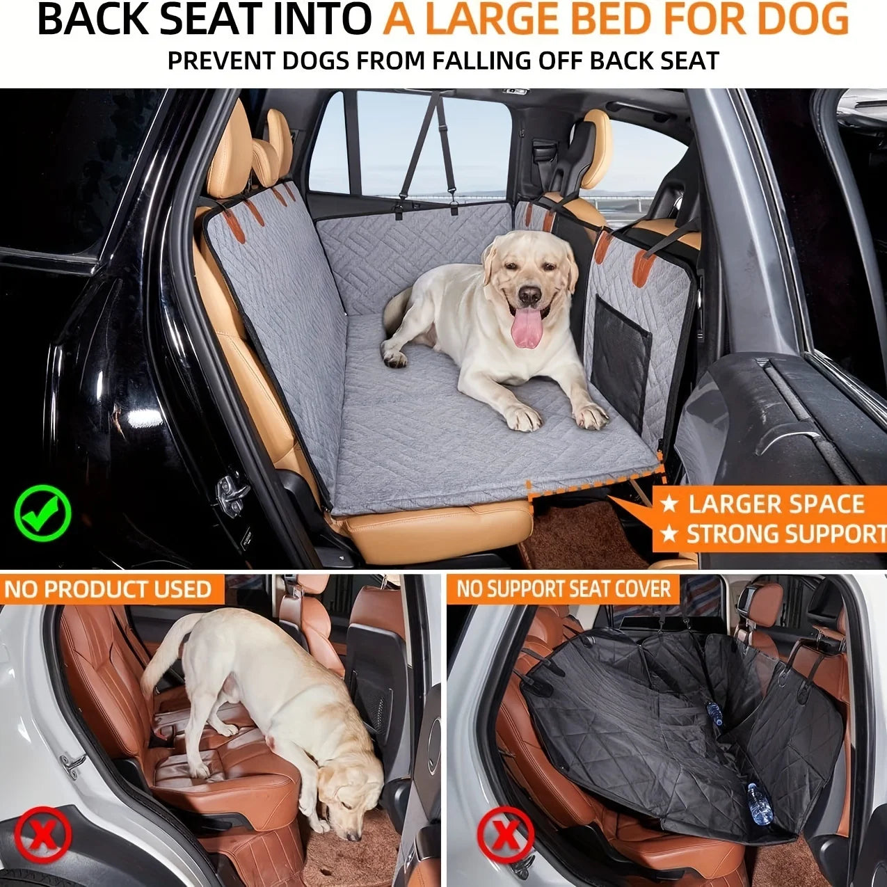 Waterproof Pet Seat Cover for Car Back Seats
