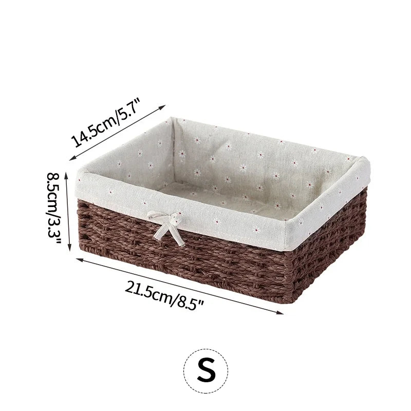 Elegant Farmhouse Organizer Basket for Refined Home Storage